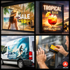 Arlon DPF 6000RP Clear – Film vinyle coulé transparent 50µ, adhésif permanent fort tack pour impression numérique.