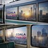 Coala View 2D - Film adhésif microperforé 60/40 Blanc brillant Dos Noir