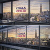 Coala View 2D - Film adhésif microperforé 60/40 Blanc brillant Dos Noir