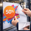 Coala Easy Spot PP – Matwitte polypropyleenfolie van 120 µm met puntvormige kleeflaag, ideaal voor tijdelijke promotietoepassingen