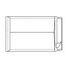 zakomslag Envelop Tyvek® met H-Bodem 160µ wit 250 x 353 x 38
