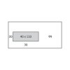 enveloppe Antalis Prestige 4all fenêtre à gauche strip superblanc 90g 114x229mm boite  avec tarot gris FSC®