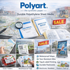 Polyart – Scheurvaste en waterbestendige synthetische printsheet voor duurzame toepassingen in Vlaanderen.
