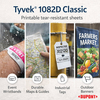 Tyvek® 1082D Classic is een synthetisch, niet-geweven materiaal van polyethyleen met een hoge dichtheid dat licht van gewicht, scheurvast en waterdicht is.