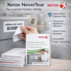 Xerox Premium NeverTear Permanent Adhesive Matte White is een scheurvaste polyesterfolie met permanente kleeflaag.