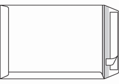 zakomslag Antalis Premium venster links 40mm x 110mm strip wit 120g 229x324mm doos met grijze binnendruk FSC®