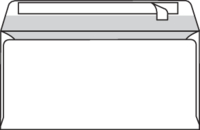 envelop Antalis Premium venster links 40mm x 110mm strip wit 80g 114x229mm doos met blauwe puntjes binnendruk FSC®