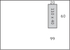 zakomslag Antalis Premium venster links 40mm x 110mm strip wit 120g 229x324mm doos met grijze binnendruk FSC®