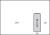 zakomslag Antalis Premium venster rechts 45mm x 120mm strip wit 100g 229x324mm doos met blauwe puntjes binnendruk FSC®