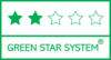 Een 2-sterrenproduct in het Green Star System is FSC® of PEFC™ gecertificeerd of bestaat uit minimaal 50% recyclede vezels, maar is niet geproduceerd door een fabriek die ISO 14001 gecertificeerd is en/of het EU Ecolabel heeft. Meer weten? Klik op het logo.