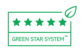 Een 5 sterren "Green Star System Packaging" beoordeeld product betekent dat het gemaakt is van in totaal 100% gerecycleerd (PIR+PCR) of hernieuwbaar materiaal, technisch recycleerbaar is en voldoet aan REACH.