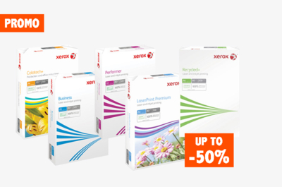 Tijdelijke aanbieding! Tot wel 50% korting op Xerox!